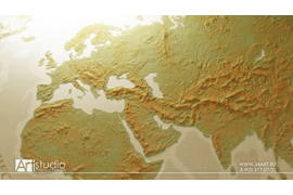 Карта мира. фрагмент.