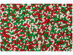 Посыпка сахарная Шарики 2 мм, микс Новый Год 50 г