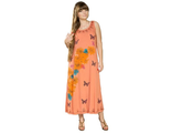 Элегантное легкое Платье-сарафан 14109-1V Размеры 50-56 ( цвет персик)