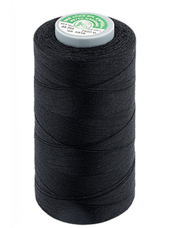 Армированная швейная нить Delta, цвет черный 45LL