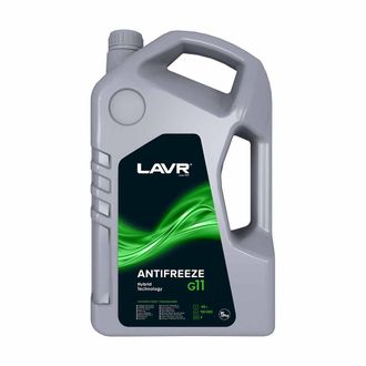 Охлаждающая жидкость ANTIFREEZE зеленый LAVR -45 G11 5кг Ln1706