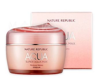 Nature Republic Крем для лица Увлажняющий для Сухой кожи Super Aqua Max Moisture Watery Cream, 80 мл. 437092