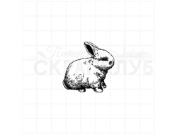 штамп пушистый кролик
