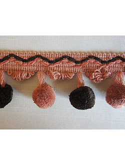 Арт. 537255. Бахрома с помпонами для украшения штор