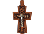 Крест Православный, дерево-серебро, 23