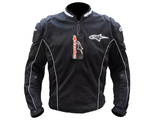 Куртка мотоциклетная ALPINESTARS с защитой плеч и локтей + съемная подкладка (размер L) цвет черный