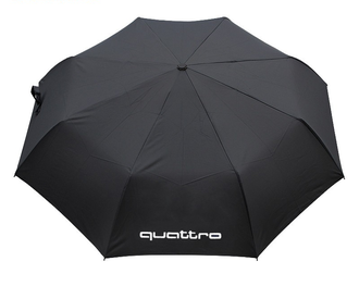 audi, quattro, umbrella, зонт, кватро, слайн, в машину, ауди, зонтик, чёрный, от дождя, автомат