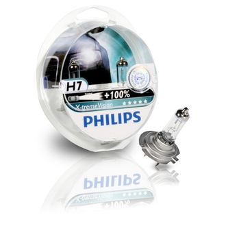 Лампа PHILIPS H7 X-treme Vision +130% 12V 55W в блистере 2 шт.