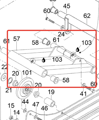 Рычаг задней подвески оригинал BRP 605349313  для BRP LYNX/Ski-Doo (Rear Arm Weld Light)