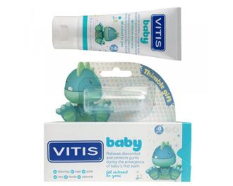 Детская зубная паста-гель Vitis Baby от 0 до 2 лет с напальчником, Dentaid, 30 мл.