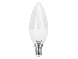 Лампа светодиодная General свеча E14 8W 2700K 2K 35x105 пластик/алюмин. 638200