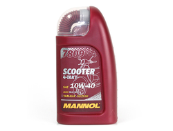 08063з (7809) Масло моторное MANNOL 4-TAKT SCOOTER 10W40 для скутеров синтетическое 1 л.