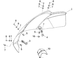 Ветровое стекло оригинал 517303174/ 517302844/517303127 для снегоходов BRP LYNX/Ski-Doo