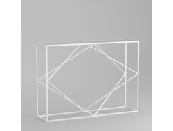 Консоль Scala white прозрачное стекло
