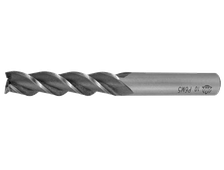 Фреза концевая ВИЗ с цилиндрическим хвостовиком, удлиненная, сталь Р6М5