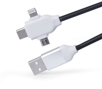 USB кабель зарядный 3 в 1 micro USB/ iPhone 5 /Type-C