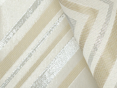 Рулонная штора мини "Сияние" с геометрическим узором и серебристой нитью