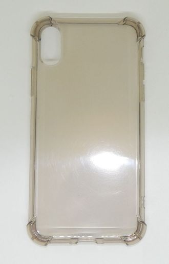 Защитная крышка силиконовая iPhone X анти-падение черная