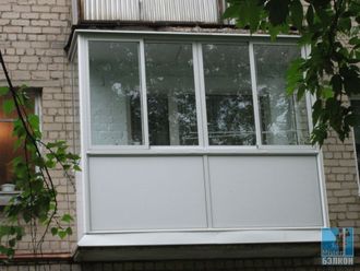 Остекление балкона. форма П-образный 3х1,5м; 1х1,5м 2 шт. без выноса
