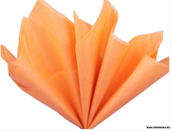 Бумага тишью 76х50 см 10 листов Светло-оранжевый