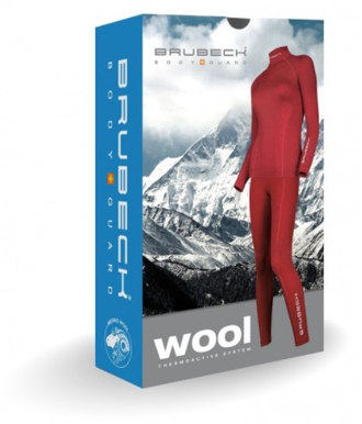 Женское термобелье Brubeck Wool Merino бордо