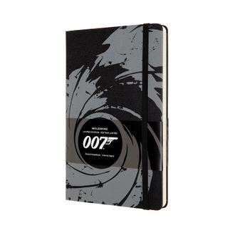 Записная книжка &quot;James Bond&quot; (в линейку) large, чёрный