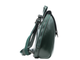 Кожаный женский рюкзак-трансформер Chic тёмно-зелёный