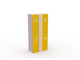 Блоки шкафов-локеров серии «LS 04A» Детские блоки из четырех шкафов - локеров для персонального использования