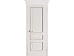 Межкомнатная дверь "Вена" белая патина тон 17 (глухая)