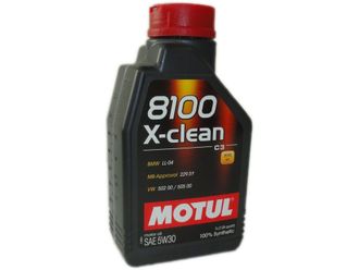 Масло моторное MOTUL 8100 X-Clean 5W-30 1 л. ACEA A3/B4/C3; API SM/CF