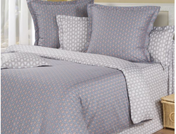 Двуспальный комплект постельного белья мако-сатин сиреневого цвета