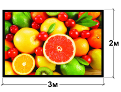 Интерьерный видеоэкран с шагом пикселя Р4 мм., размер 3 х 2 м.