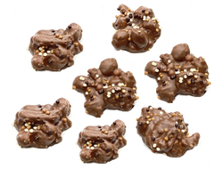 Шоколадное драже - конфеты. Ореховое ассорти в молочном шоколаде 100 грамм