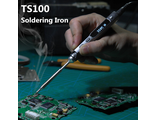 TS100 Мини Электрические программируемые паяльники с регулируемой температурой и ЖК-монитором