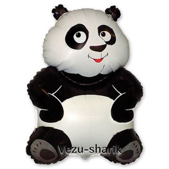 Панда, фольгированный шар, 83см