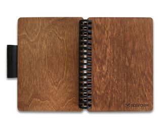 Комплект деревянных обложек для Добробук А6, цвет махагон