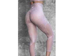 Леггинсы ALDEA TECH Legging– металлический розовый мрамор