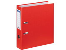 Папка-регистратор OfficeSpace, 70мм, бумвинил, с карманом на корешке, красная  162578