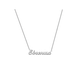 Кулон - подвеска с именем Евгения из белого золота 585 пробы