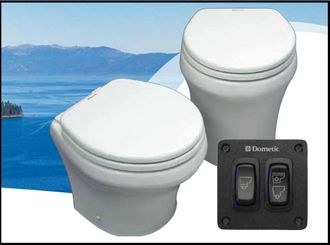 Туалет электрический с мацератором SeaLand MasterFlush 8112 (12 В, белый)