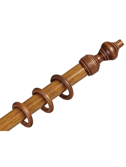 Деревянный круглопалочный карниз цвет рустик