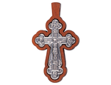 Крест Православный, дерево-металл. Номер 6