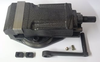 Тиски станочные с поворотной основой 80 мм QH80