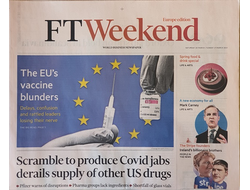 Financial Times Weekend Europe Edition Newspaper, Иностранные Газеты в Москве, Intpressshop