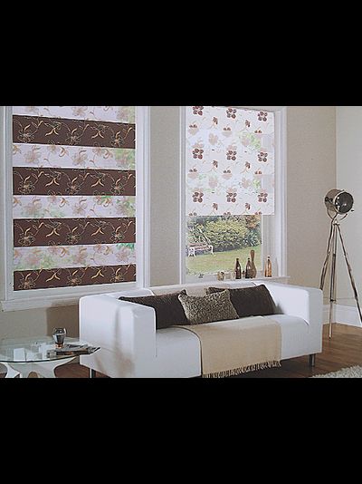 w2431 ZY2245, роллеты день-ночь с цветочным орнаментом. 40-50%