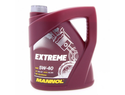 Моторное масло Mannol Extreme 5W-40 SL/CF синтетическое, 4 л.