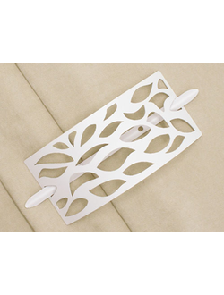 Декоративная пряжка для украшения и драпировки шторы: белая и серая