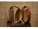 Круглое латунное зеркало D=48 в металлической раме