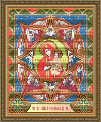 Неопалимая Купина Образ Пресвятой Богородицы AT-5013 (алмазная мозаика) mi