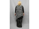 Нарядная туника-платье Арт. 1232 (Цвет темно-синий и черный) Размеры 58-84